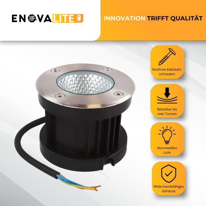 Immagine prodotto Enovalite Faretti da incasso a pavimento a LED (3600 lm, IP67)