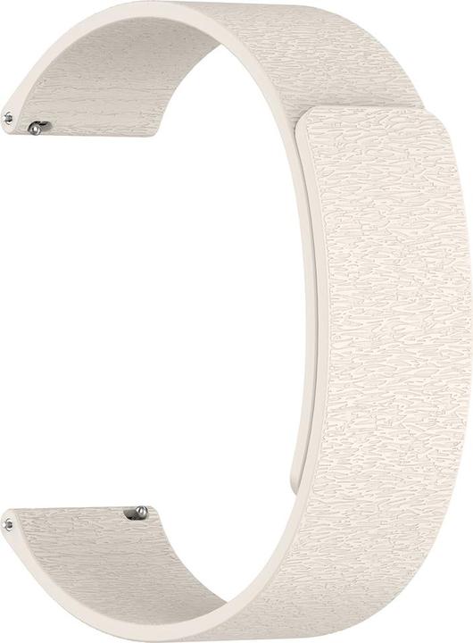 Techsuit - Watchband 20mm (W074) - Samsung Galaxy Watch4 40mm - Beige (Silikon)