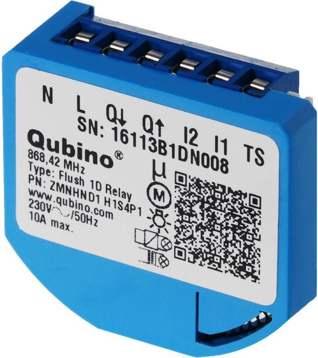 Image du produit Z-Wave Qubino Flush 1D micro module relais encastré UE