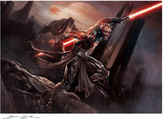 Image du produit Sideshow Impression d'art Star Wars "Dark Maul : Savage Rage" 46 x 61 cm - non encadré