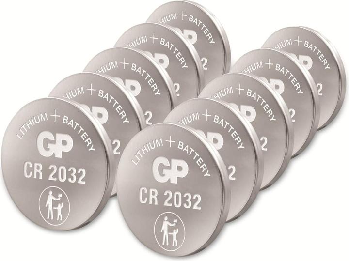 Produktbild GP Batteries Knopfzelle Lithium (10 Stk., CR2032, 220 mAh)