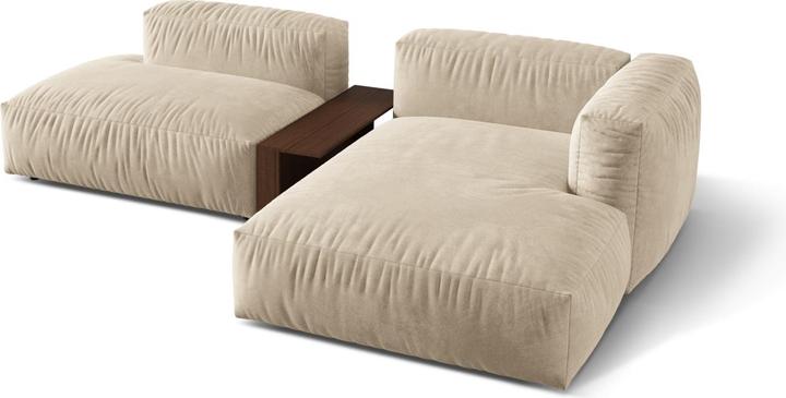 Actual product image Micadoni Modular Right Corner Sofa, "Martina", 2 Seats, 292x176x75 Made in Europe (Corner sofa, Modular sofa)