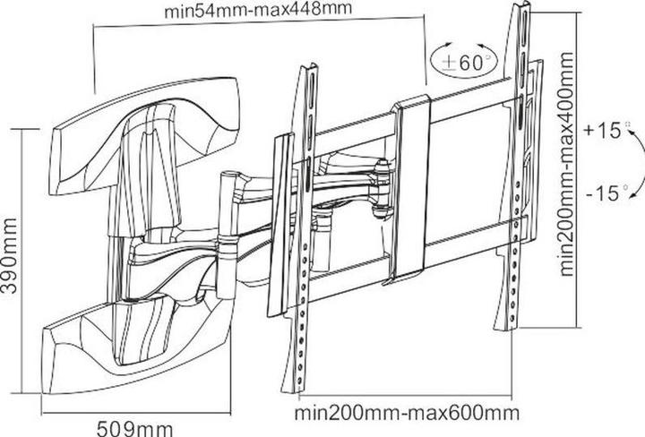 Actual product image Xantron Topline-464-W (Wall, 70", 45 kg)