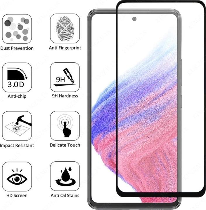 Produktbild Screenguard 100% Vollbild Panzerglas (1 Stück, Samsung Galaxy A53 5G)