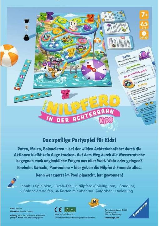 Produktbild Ravensburger Das Nilpferd in der Achterbahn Kids (Deutsch)