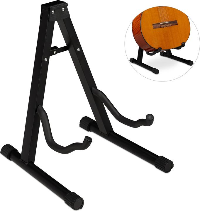 Relaxdays Support guitare, pliable (Guitare, Guitare électrique, Basse électrique)
