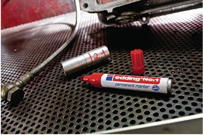 Produktbild Edding Permanent Marker No. 1 (Rot, 1 mm, 1 x)