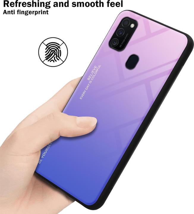 Image du produit Cadorabo Couverture en verre TPU 2 couleurs (Samsung Galaxy M30s, Samsung Galaxy M21)