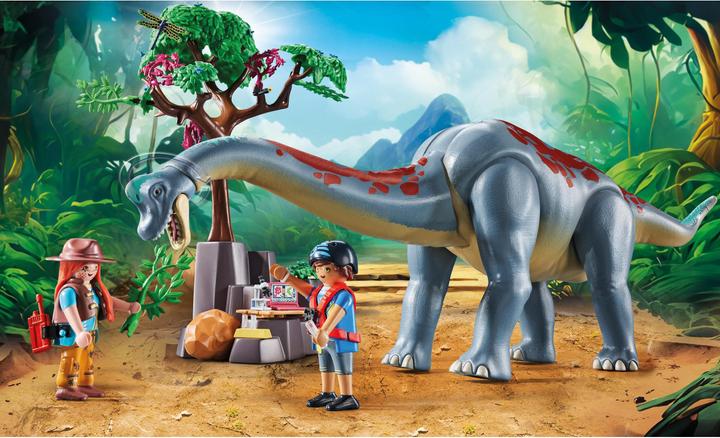 Actual product image Playmobil Brachiosaurus encounter with hovercraft (71819, Playmobil dinos)