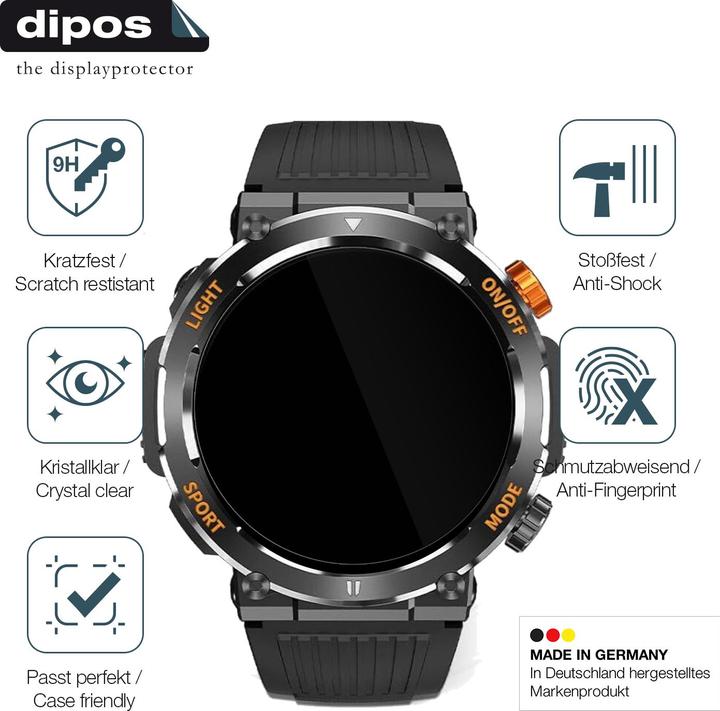 Produktbild Dipos Anti-Shock Displayschutz 9H