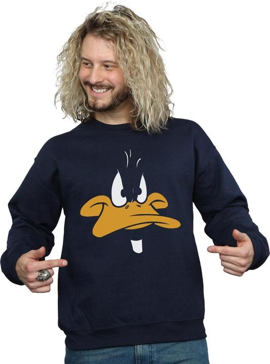 Immagine prodotto Looney Tunes Felpa Daffy Duck Face Uomo (L)