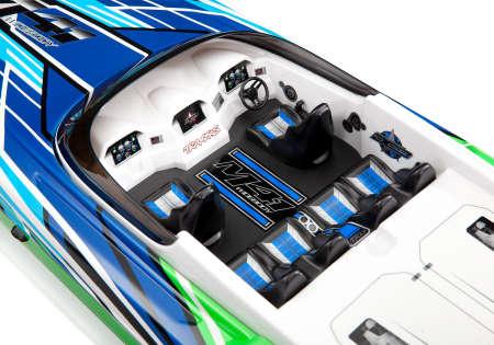 Actual product image Traxxas DCB M41 40 Inch Catamaran Brushless Green/Blue