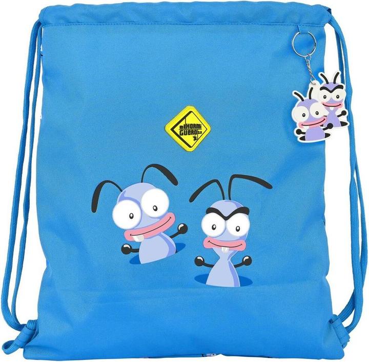 El Hormiguero Rucksacktasche mit Bändern Blau (35 x 40 x 1 cm)