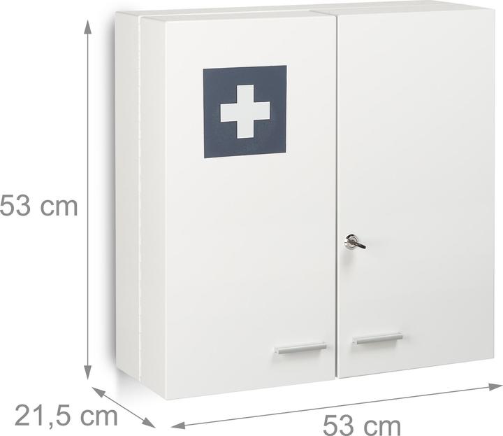 Produktbild Relaxdays Medizinschrank (53 x 21.5 x 53 cm)