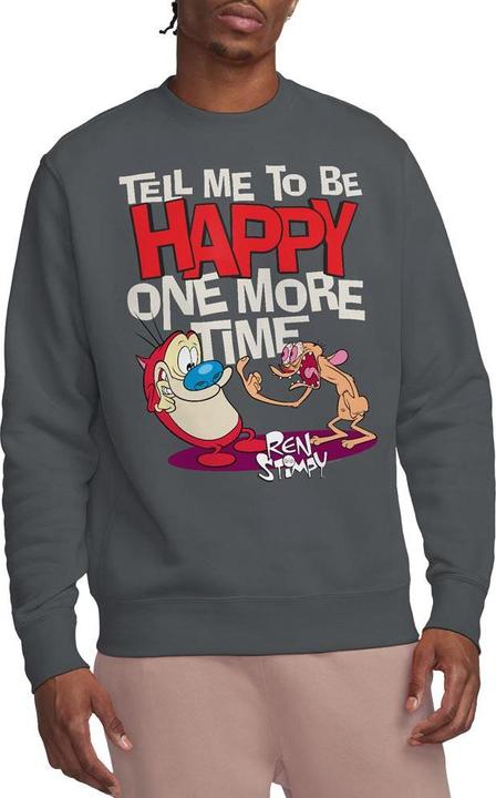 Immagine prodotto Ren & Stimpy Tell Me To Be Happy Felpa Adulto Unisex (L)