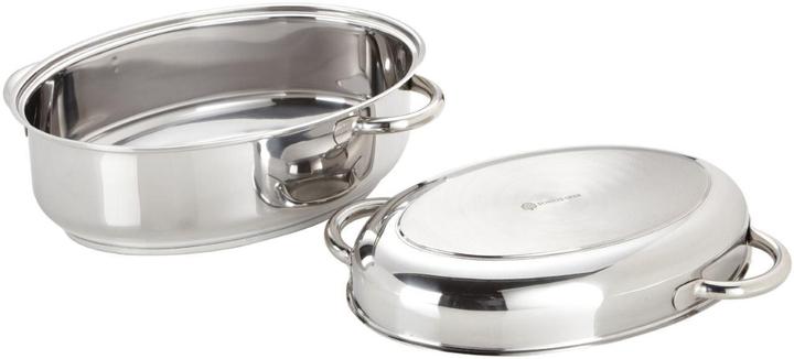 Produktbild Schulte-Ufer Multibräter oval 9 Liter Ø38cm Edelstahl (38 cm, Bräter + Schmortopf, Edelstahl)