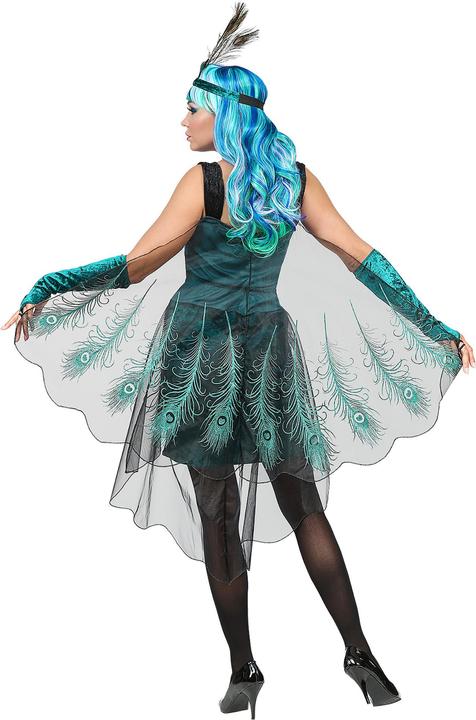 Produktbild Widmann PFAU (Kleid mit Pfauenfeder Schleier, Armstulpen, Kopfschmuck), XS (XS)