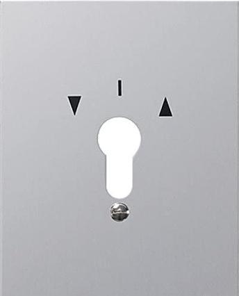Actual product image Gira Metal dim. + symbols WG AP aluminium 009730