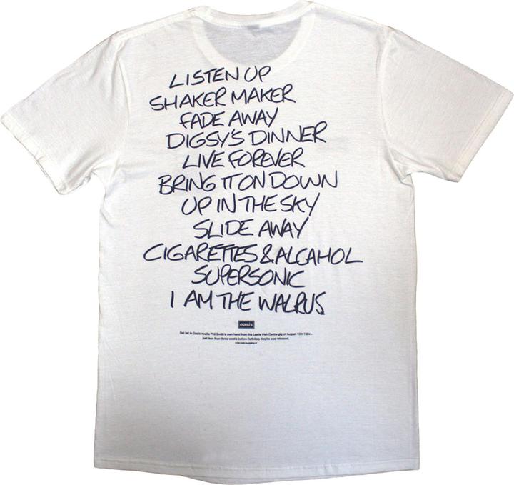Produktbild Oasis Definitely Maybe AAA Setlist TShirt (S)
