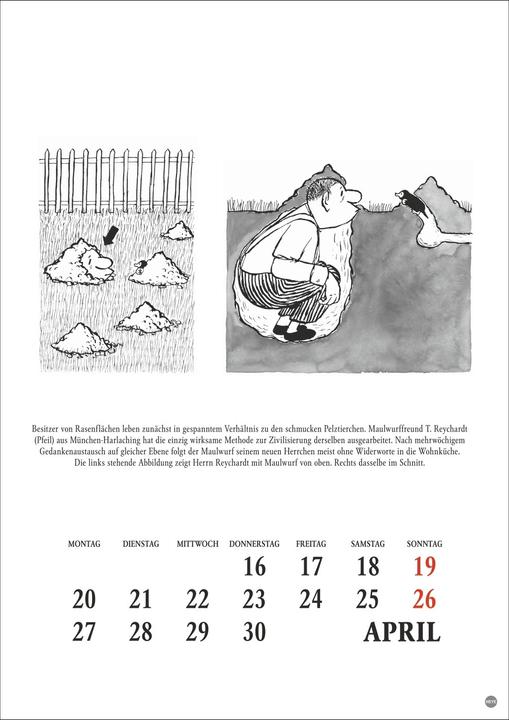 Produktbild Loriot Heile Welt Halbmonatskalender 2026 (Deutsch)