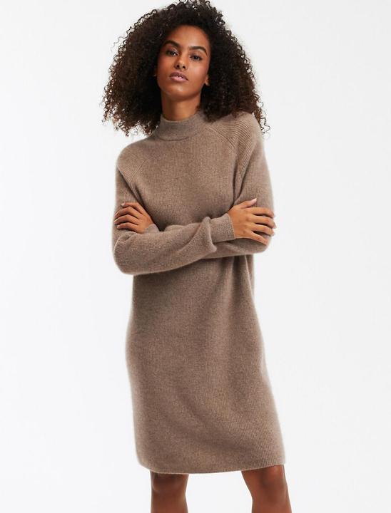 Actual product image La Redoute Collections Langärmeliges Strickkleid aus 100% Kaschmir (L)