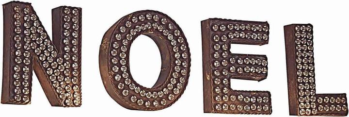 Actual product image Loberon Letters NOEL antique brown