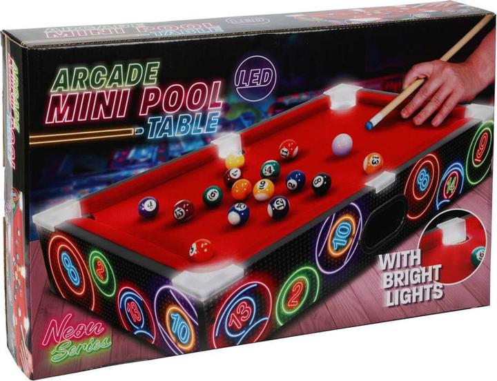 Image du produit Tender Toys Mini table de billard avec lumières LED