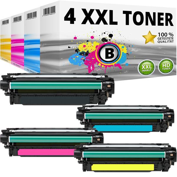 Actual product image Druckfuxx 4 XL TONER für HP Color LaserJet CP 3520 CM 3530 FS MFP 3525DN 3525N 3
