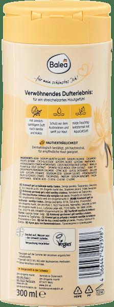 Produktbild dm Balea Cremedusche Vanille und Cocos (300 ml)
