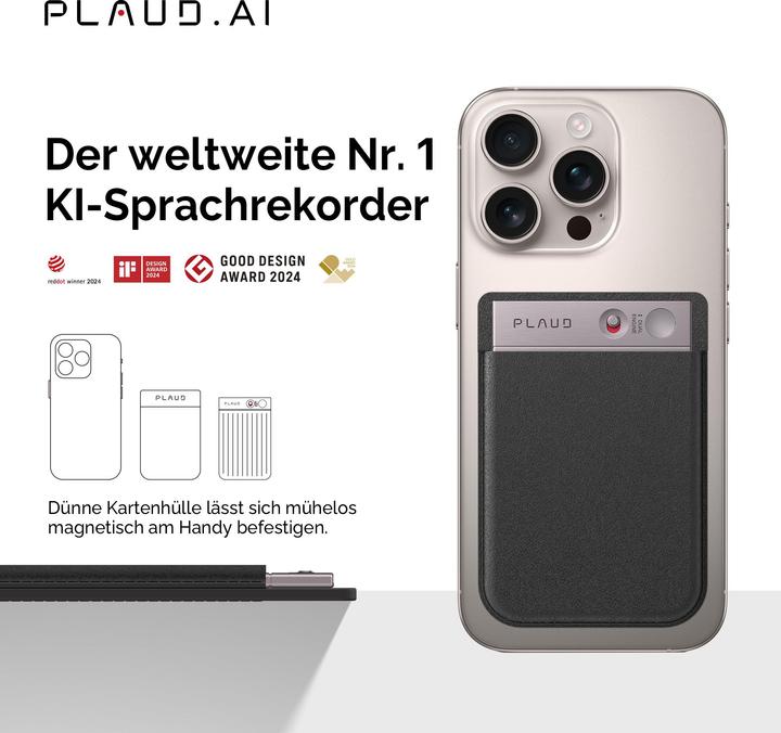 Actual product image Plaud Note AI-Recorder (64 GB)