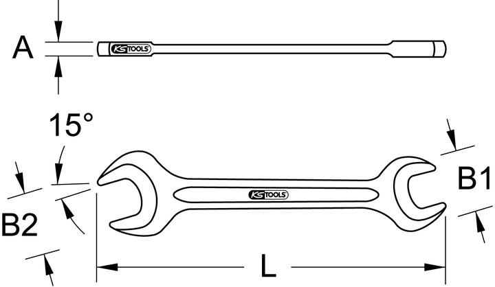 Produktbild KS Tools Doppelmaul-Kraftschlüssel (30 mm)