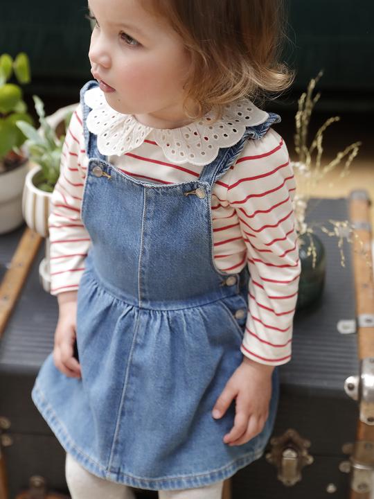 Actual product image Vertbaudet Baby Jeans-Latzkleid Oeko-Tex (74)