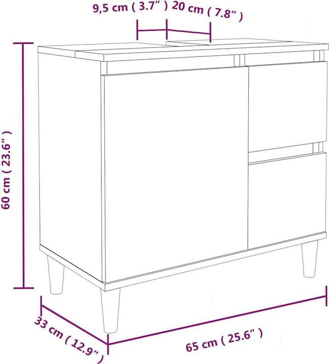 Image du produit VidaXL Jesajas (65 x 33 x 60 cm)