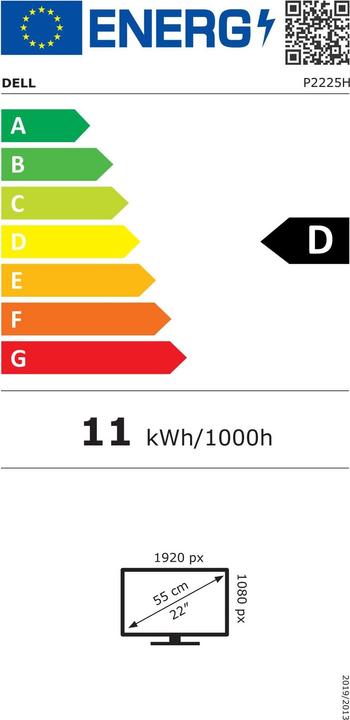 Energie-Label Dell P2225H (1920 x 1080 Pixel, 21.50")