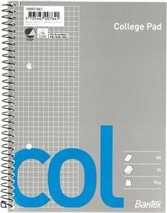 Immagine prodotto Bantex Carta a quadretti, illustrazione, blu, grigia, A5, 70 fogli, semilucida, a quadretti (A5, Quadretti, Copertina rigida)