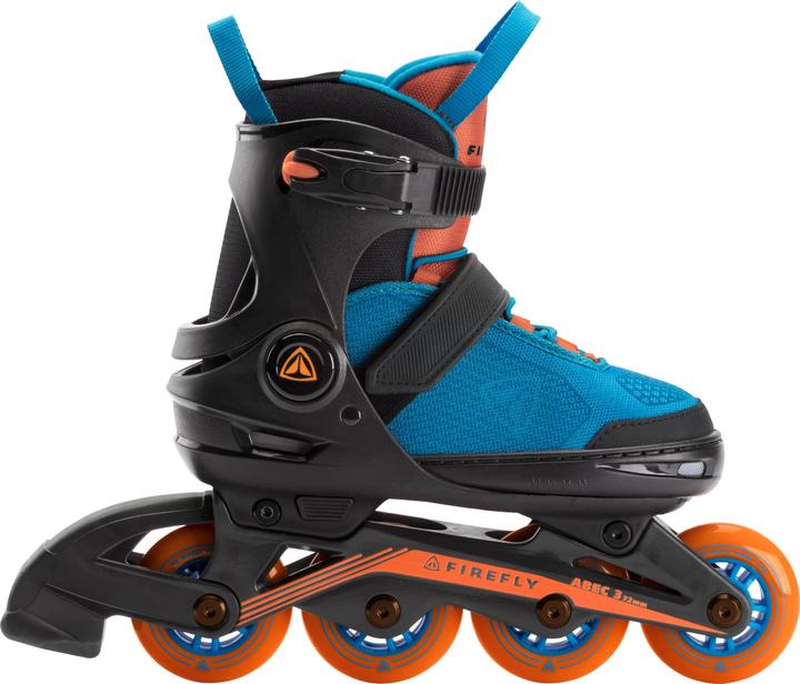 Actual product image Firefly Kids inline skate 510 Boy (size: 37.0-40.0 (wheels 76 mm), 901 black/blue/or (37)