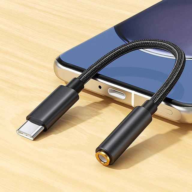 Produktbild Hermex USB Type-C zu 3.5mm Audio AUX Kopfhörer Adapter USB-C zu AUX Kabel (USB)