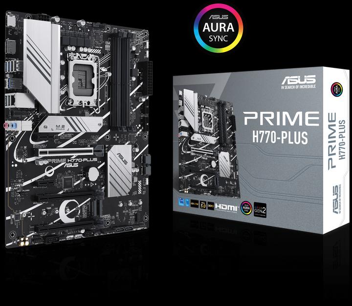 Image du produit ASUS PRIME H770-Plus (LGA 1700, Intel H770, ATX)