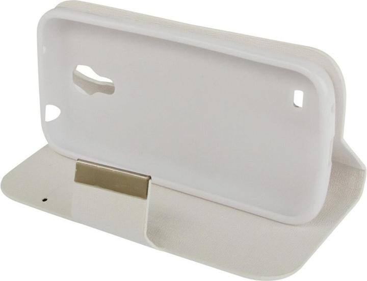 Produktbild König Design Schutzhülle Case (Flip Quer) für Handy Samsung Galaxy s4 i9190 mini Weiss (Samsung Galaxy S4 mini)