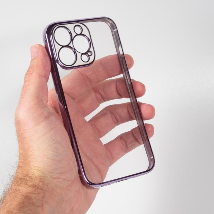 Produktbild PhoneLook Hülle Electroplate lila (Apple iPhone 14 Pro)