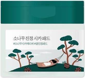 Actual product image Round Lab Pine Calming Cica Pad Unscented Exfoliating and Toning Pads for All Skin Types 50 Sheets (Exfoliation)