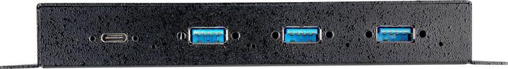 Actual product image StarTech .com HB31C3A1CME Interface Hub USB 3.2 Gen 2 (3.1 Gen 2) Type-C 10000 Mbps Black (USB-C, 4 Ports)