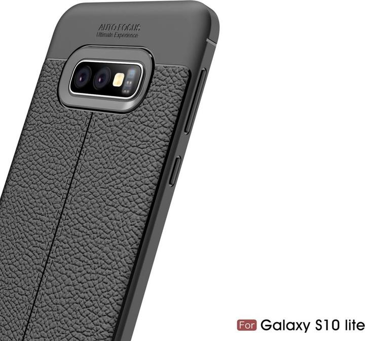 Produktbild Screenguard Samsung Galaxy S10e Hülle Leather Design TPU Cover (Samsung Galaxy S10e)