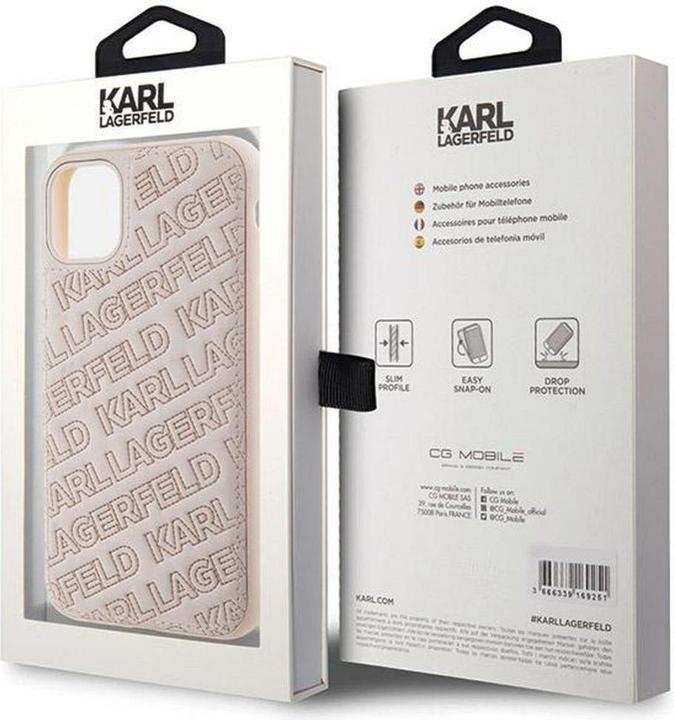 Image du produit Karl Lagerfeld KLHCN61PQKPMP iPhone 11 / Xr 6.1" różowy/pink hardcase Motif K matelassé (Apple iPhone XR, Apple iPhone 11)