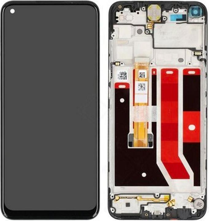 Actual product image OPPO LCD + Touch + Frame for CPH2139, CPH2135, CPH2127 A53s, A53 - black
