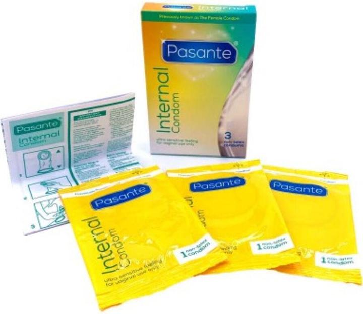 Actual product image Pasante female condom (3 pcs.)