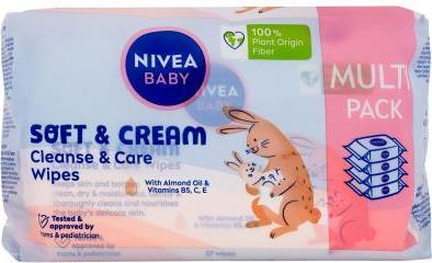 Image du produit NIVEA Baby Soft&Cream Wet Wipes 4X57 pcs.