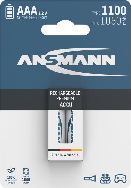 Image du produit Ansmann AAA (1 pcs, AAA, 1050 mAh)