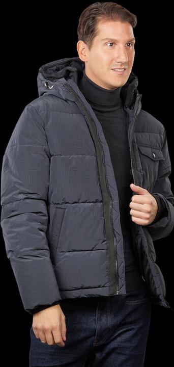 Scotch & Soda Hooded Puffa Jacket Asphalt
