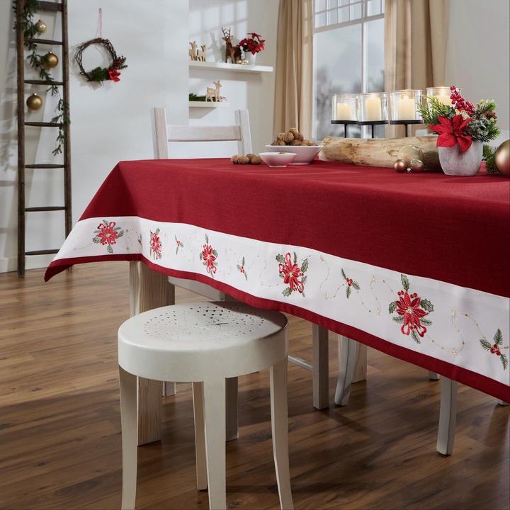 Actual product image Erwin Müller Poinsettia" tablecloth